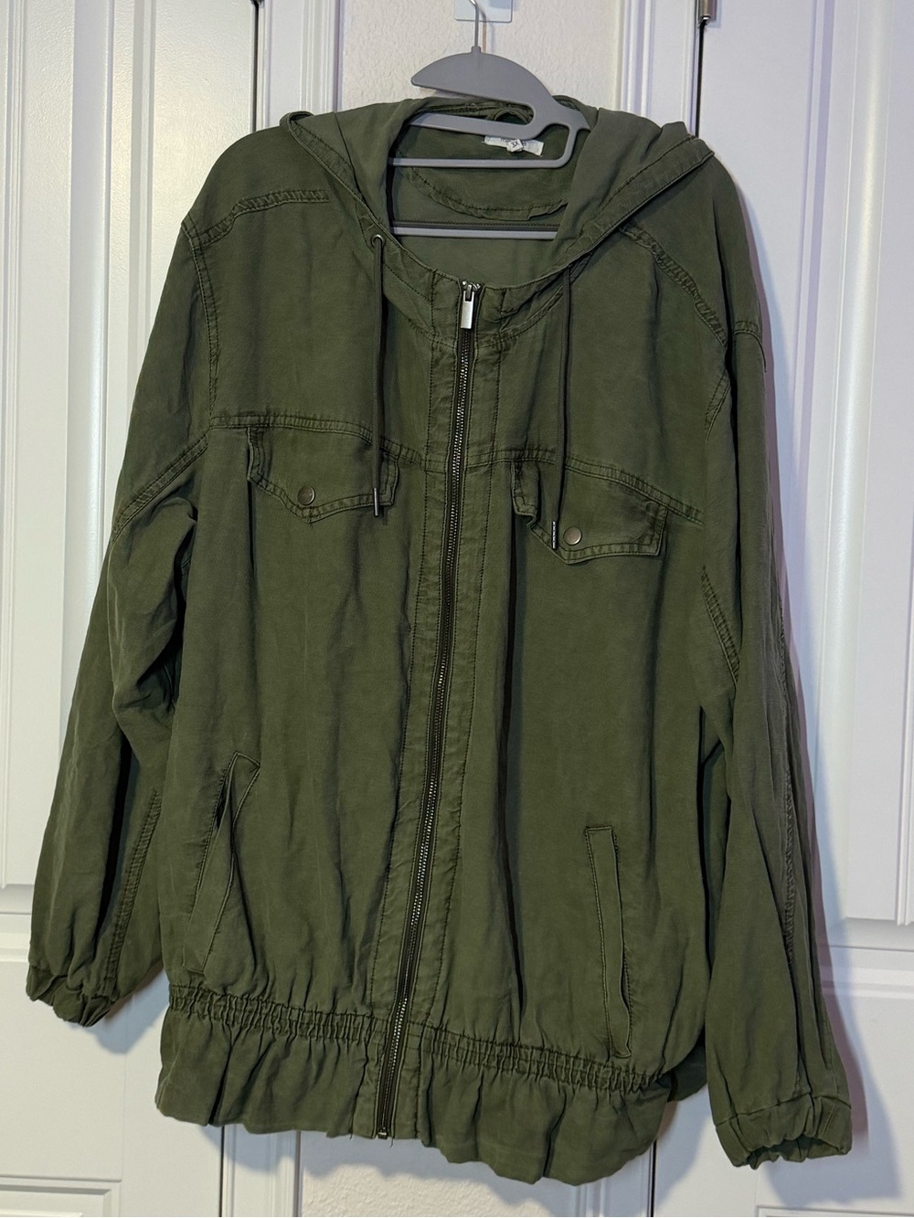 Maurices Olive Green Hooded Jacket